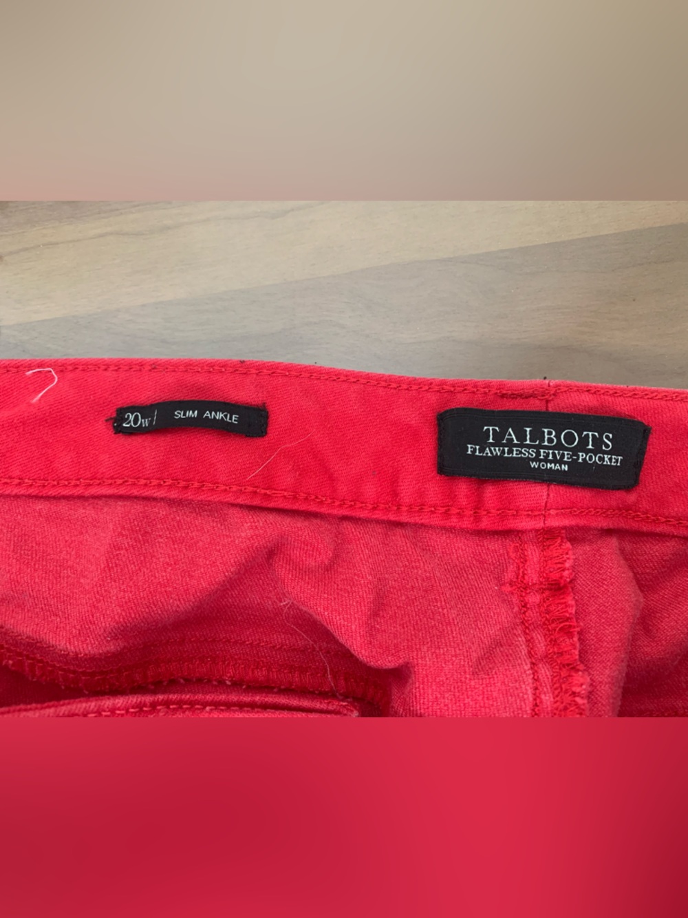 Talbots Skinny Jeans in Bright Red - Picture 4 of 7